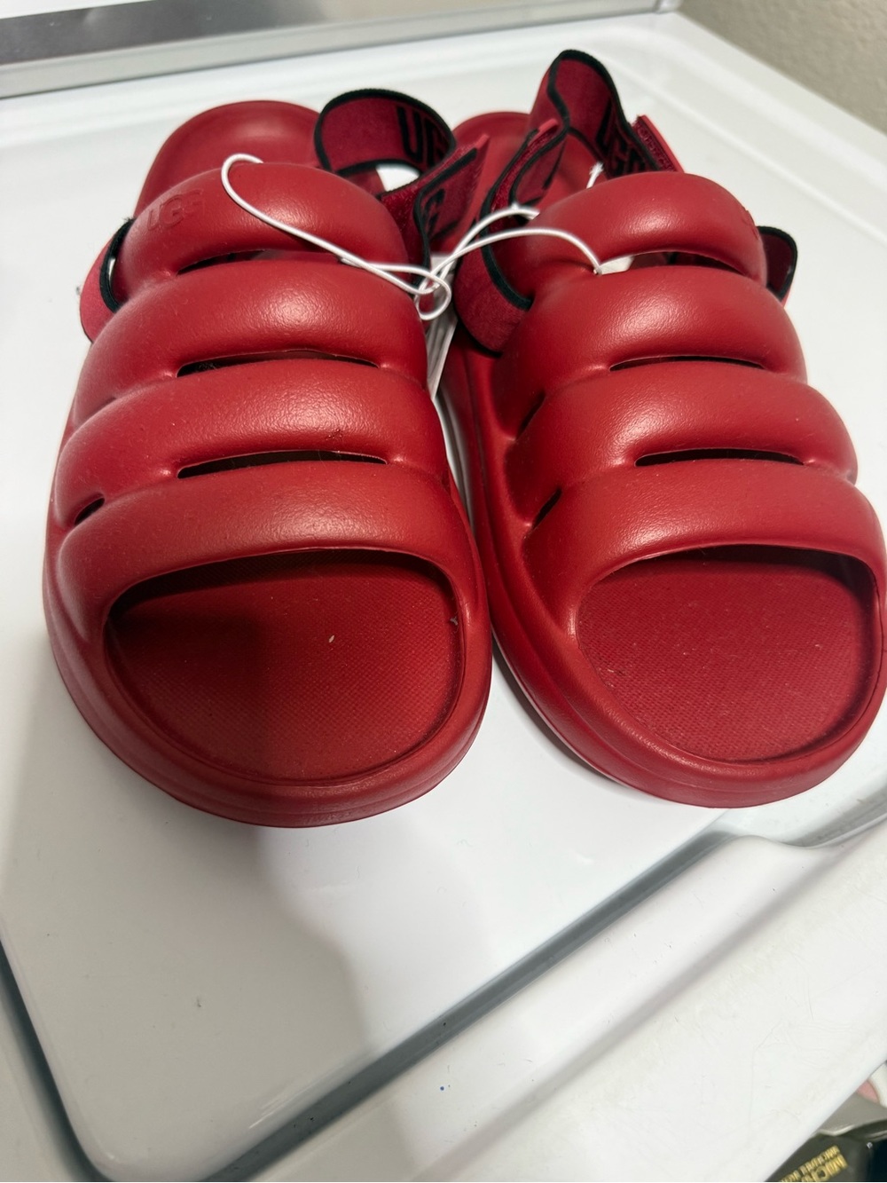 UGG Women's Red Padded Slide Mules
